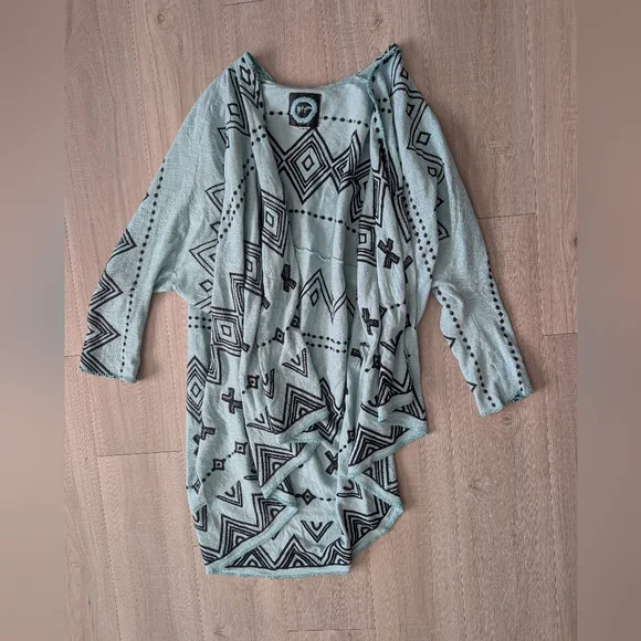 Embroidered JOHNNY WAS Cardigan BIYA GENOA WRAP Knit Open Jacket size S Small - Picture 2 of 5